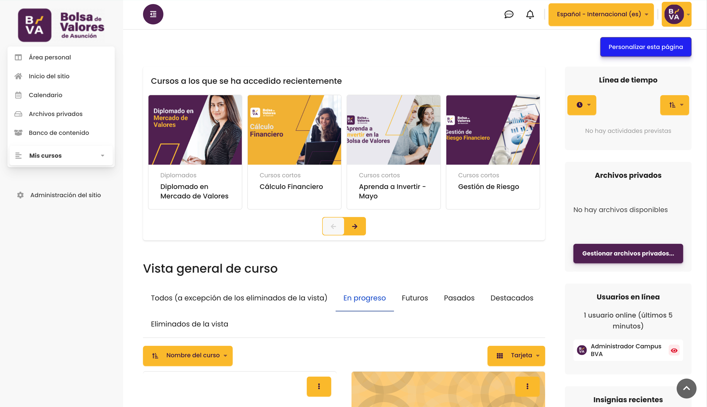 Clases en modalidad presencial y virtual